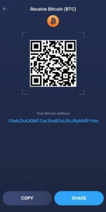 دریافت ارز در کیف پول اتمیک